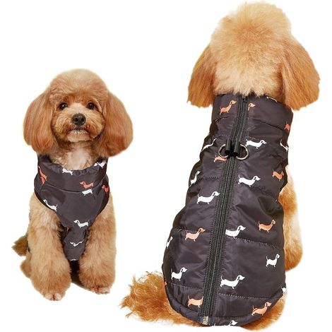 Noir S Manteau Chien Manteaux d'hiver pour Chiens Veste Chien Manteau Chat Manteau Chien de Petite Moyenne et Grande Taille Vetement Chien Manteau Chi (1/5)