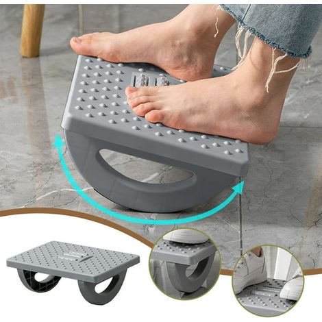 Repose-pieds SuoKom pour bureau, accessoire de bureau, repose-pieds ergonomique à mémoire de forme, repose-pieds sous bureau, soulage les douleurs au dos et aux jambes, éclairage d'ambiance (1/4)