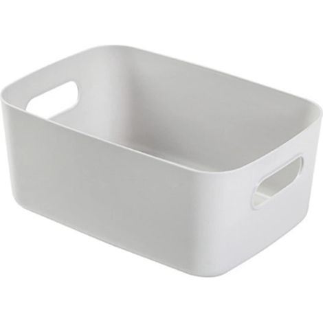 Boîte de rangement, panier de rangement de bureau, boîte de rangement de cosmétiques, organisateur d'articles divers de bureau avec poignée, étui de rangement d'articles (Tyénazapu4C8iR-16) (1/5)