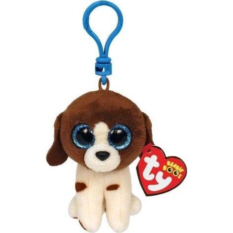 Beanie Boos Muddles – Braun-weißer Hund, 8,5 cm