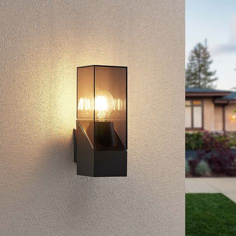 [NEUWERTIG] B-Ware Lucande Außenwandleuchte Fiola anthrazit dimmbar IP54 25cm Gartenlampe Leuchte