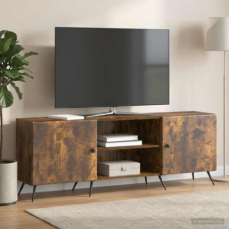 TV-Schränk Geräucherte Eiche 150 x 31 x 50 cm Holzwerkstoff (1/5)