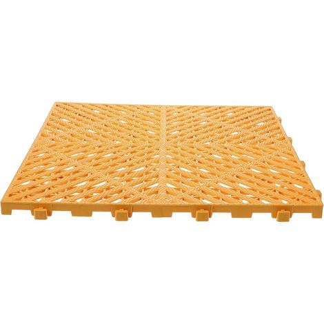 Grille Drainante en Plastique 60x60 Cm pour Lavage Auto et Garage, Tapis de Robuste avec Installation Emboîtable, Adapté Stationnement (1/5)