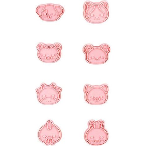Ensemble de 8 emporte-pièces animaux - Moules à biscuits aux formes mignonnes - Outil de cuisine et de pâtisserie (1/4)
