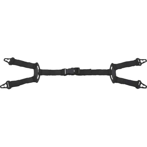 Delta Plus Kinnriemen 4-Punkt, für Schutzhelme, schwarz, Nylon, 10 Stück