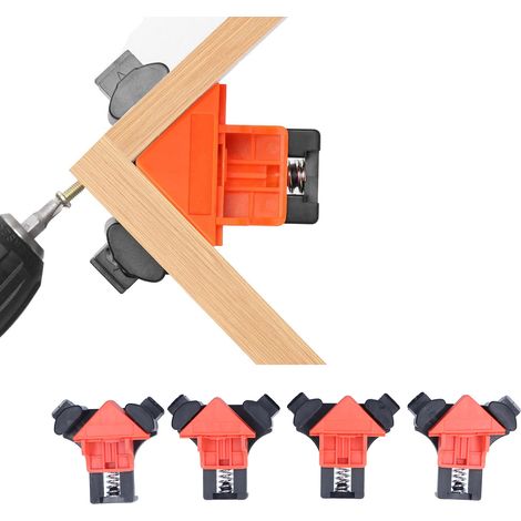 90°-Winkelklemme für Holzbearbeitung, 90°-Winkelklemme, Bilderrahmenklemme, verstellbare Federklemme für Holzbearbeitung (1/5)
