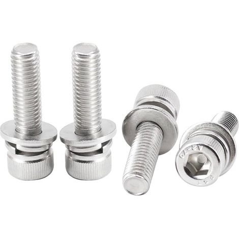 Assortiment de 20 vis à tête cylindrique M8 x 25 mm avec rondelles à ressort (1/5)