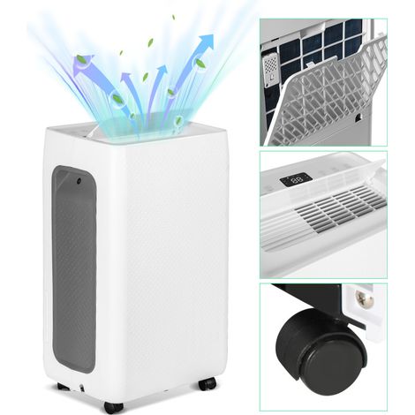 SWANEW Deumidificatore d'aria diurno con serbatoio estraibile 26 litri per per ambienti fino a 30 m² controllo elettronico del livello di umidità (1/5)
