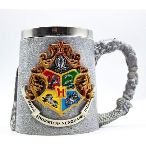 (Farbe)Tasse – Harry Potter – Hogwarts – 350 ml – Polyresin – Grau (1/5)