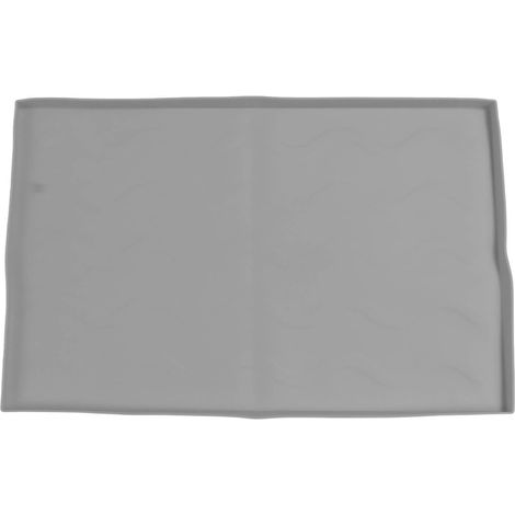 Tapis De Gril, Couvercle Supérieur De Plaque De Cuisson en Pierre Noire en Silicone, Tapis De Protection pour Barbecue, Accessoires De Protection pour Terrasses Et Patios(gray-22 Pouces) (1/5)