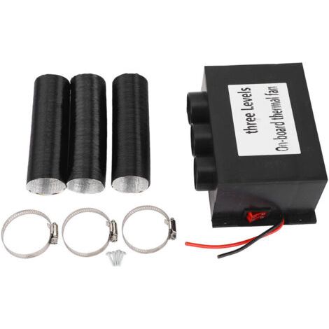 QORVA- Chauffage soufflant automatique électronique 600W DC24V, 3 trous, 2 contrôle de la température, silencieux, chauffage rapide, dégivrage, désembueur (1/4)