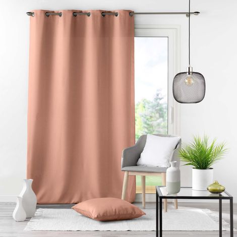 Rideau à Œillets "Essentiel" 140x280cm Rose Blush