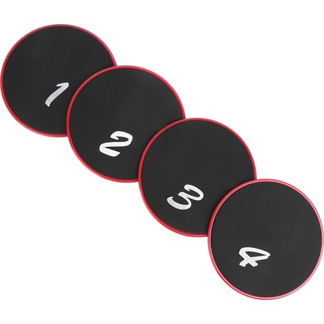 Ensemble de 4 disques de glisse pour le fitness, l'entraînement de la coordination et l'équilibre. (1/5)