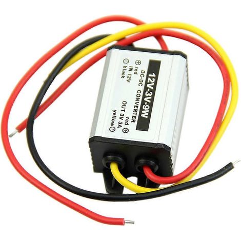 Transformateur abaisseur de tension étanche 12 V vers 3 V 3 A 9 W, convertisseur haute puissance vers basse puissance, module d'alimentation onduleur (1/5)