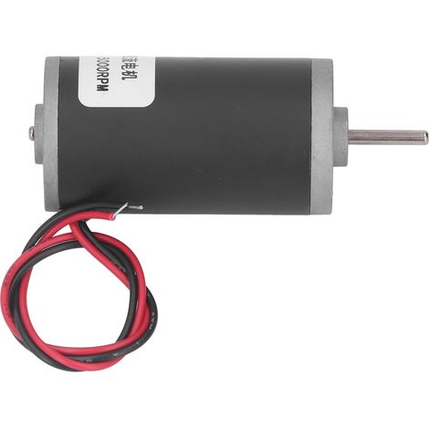 Moteur Électrique 12V CC à Aimant Permanent, Réversible Sens Horaire/Antihoraire, Couple Élevé, Vitesse 5000 Tr/min (1/5)