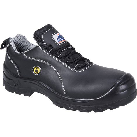 Sicherheitsschuh aus Leder mit Composite-Esd S1, Farbe: Schwarz, Größe 44 - Portwest