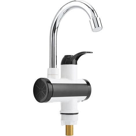 220V 3000W Stainless Steel Instant Heating Faucet Hot Water Hand Wash Faucet 360 Degree Rotate Hot and Cold Water Faucet for Kitchen Bathroom (1/5)