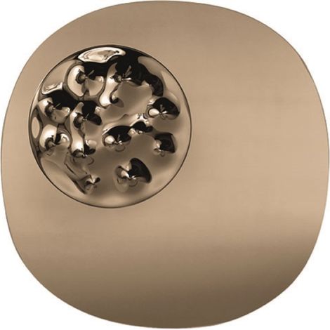 Specchio sagomato 100x100 cm Bronzo con inserto in vetro BIJOU (1/3)