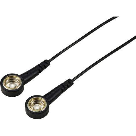 TC-12358916 Câble de mise à la terre antistatique (ESD) noir 3.6 m Pression mâle 10 mm, Pression mâle 10 mm V604503 (1/2)