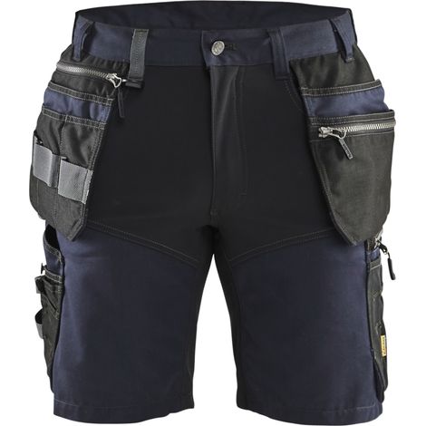 Short de travail artisan stretch 1598 - Marine foncé/Noir 4XL - FR(58) - SE(C64) - Standards