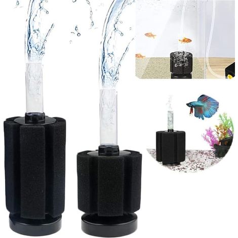 Filtre biochimique à éponge pour aquarium Betta (lot de 2). (1/5)