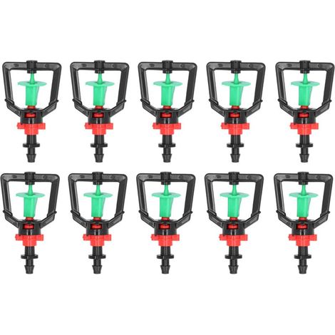 Micro-buse rotative de Type G pour plantes, arrosage, pulvérisation de réfraction, pour serre, 10 jeux (1/5)
