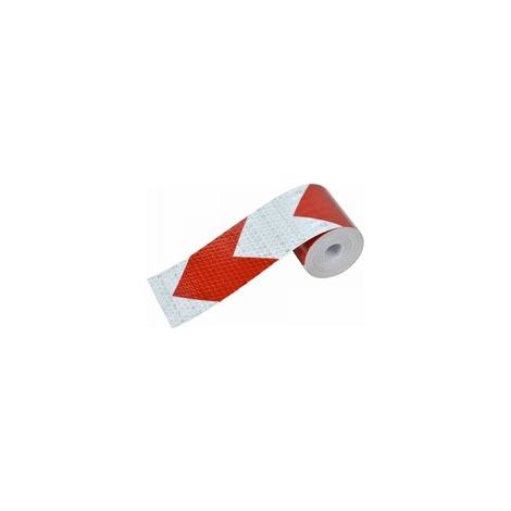 15cm3M Réfléchissant Avertissement De Sécurité Réfléchissant Autocollant Film Blanc Rouge, Bande Réfléchissante Auto-adhésives Avertissement Bande de Sécurité Bande Visibilité Nuit pour Voiture/Moto/V