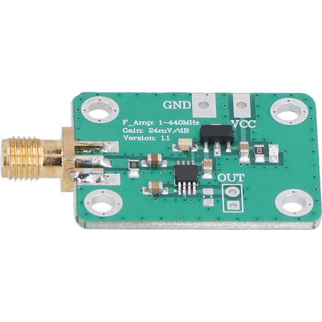Détecteur logarithmique de puissance RF 0,1-440 MHz, haute vitesse 12 mA, sortie facile, wattmètre portable 7-15 V, carte de mesure compacte (1/5)