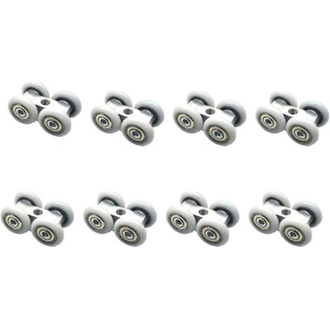 CSPARCV 8-piece sliding door roller set, ball bearing sliding door rollers, suitable for balconies, kitchens, dining rooms--DTEKGAZ
