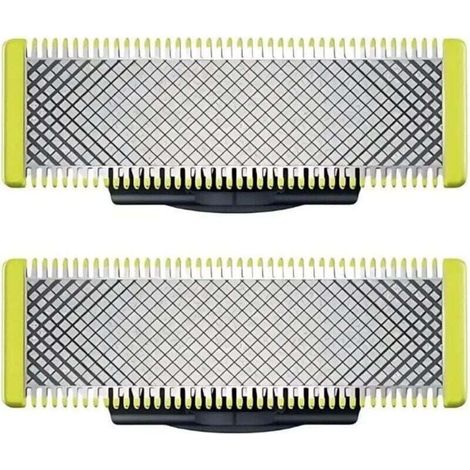 Paquete de 2 cuchillas de repuesto compatibles con todas las afeitadoras eléctricas de una sola cuchilla - Accesorios, cabezales de recorte, afeitado de precisión - Paquete de 2