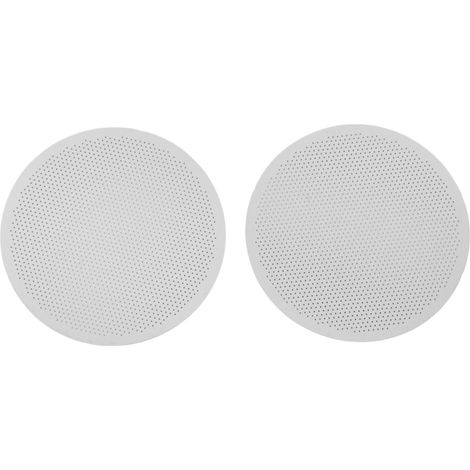 Filtre à café en acier inoxydable 304, lot de 2, filtration efficace, durable, facile à nettoyer, porte-filtre de 53 mm (1/5)
