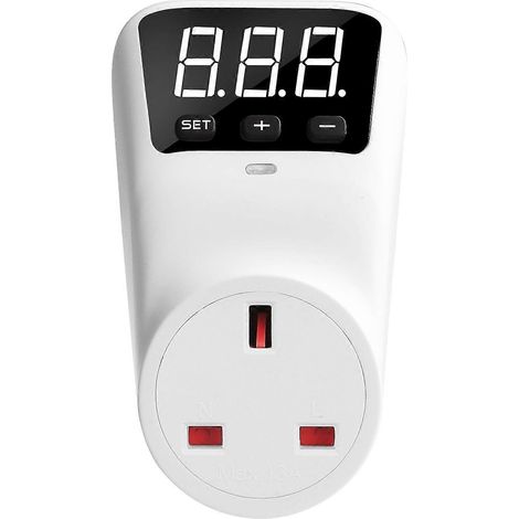 Digitaler automatischer Spannungsschutzstecker 13A mit LCD-Anzeige, Überstromschutzstecker