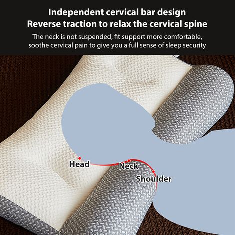 Kissen aus Sojafasern, Nackenkissen, ergonomisches Nackenkissen, Kissen zur Linderung von Nacken- und Schulterschmerzen (1/5)