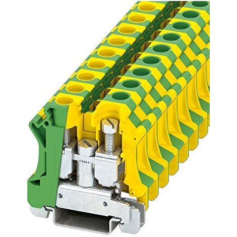 Bornier Phoenix Contact uti 16-pe 2 pôles 6mm²-25mm²