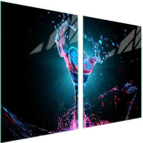 Plaque de protection en verre pour poêle 2x45x52 Boisson (1/5)