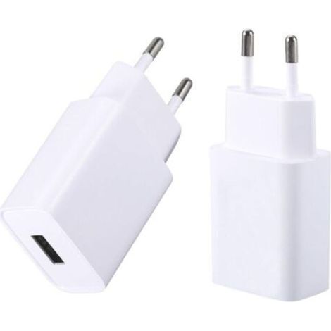 Confezione da 2 caricabatterie USB 5V/1A con adattatore di alimentazione per cellulari, e-reader, cuffie e smartwatch. (1/5)