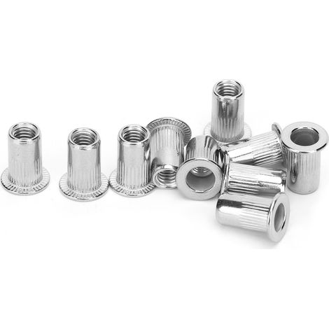 50 écrous à sertir en acier inoxydable M5 - Quincaillerie de fixation industrielle (1/5)