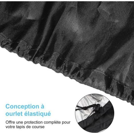 Housse de tapis roulant imperméable - MHY® - 125x54x15 cm - Ourlet élastique - Tissu Oxford 210D (1/4)