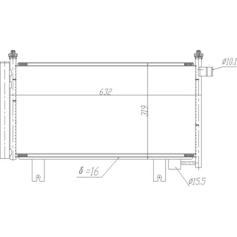 Condenseur, climatisation NRF 350473 FIAT 71750369 9531055L00