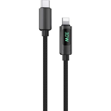 Cavo NEXTBATT da USBC a Lightning 30W PD 2 m Nero