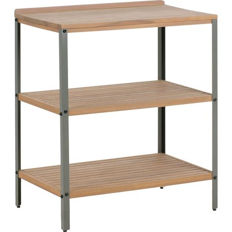 Outdoor Kitchen Island IVREA Certified Acacia Wood Brown (1/5)