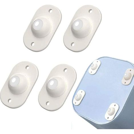 Ahlsen 4 Pcs Roulettes Pivotantes Autocollantes Roulettes de Meubles Poulie de Boîte de Rangement Roulettes à Billes de Transfert pour Poubelle (Plastique) Jouet Diverses Boîtes de Rangement (1/4)