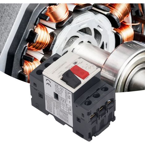 Disjoncteur triphasé pour moteur, bouton de démarrage manuel, démarreur moteur, interrupteur de protection, protection contre les surcharges, montage sur rail, AC690VGV2-ME32C 24-32A (1/5)