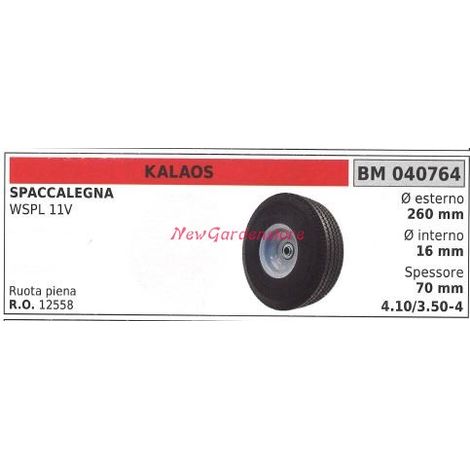 Rueda cortadora de troncos KALAOS WSPL 11V 040764