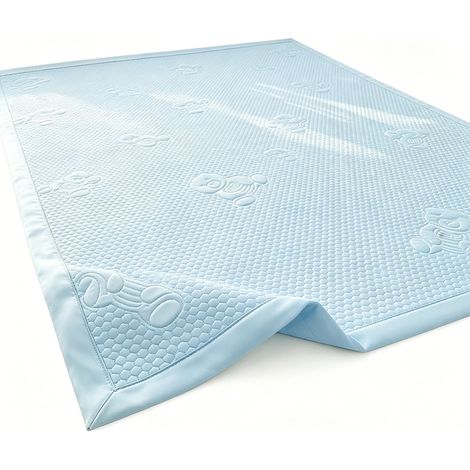 Tapis rafraîchissant pour lit été 2026 motif petit ours – surmatelas respirant au toucher frais et doux pour lits simples et doubles (1/5)