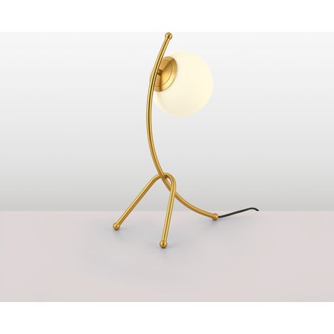 Lampe à poser boule en verre "Flix"