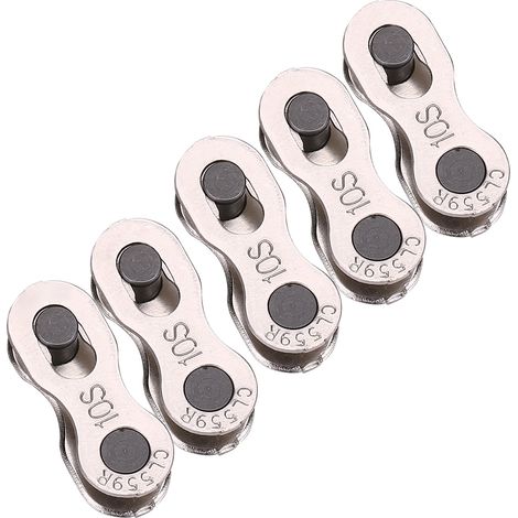 Connecteur de Joint magique pour chane de vélo robuste à dégagement rapide, 5 paires, pour 8/9/10 vitesses (1/2)