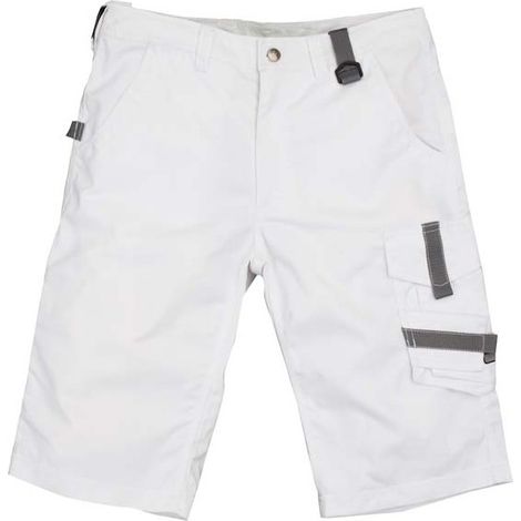 Short Campo, Talla 58, blanco/gris