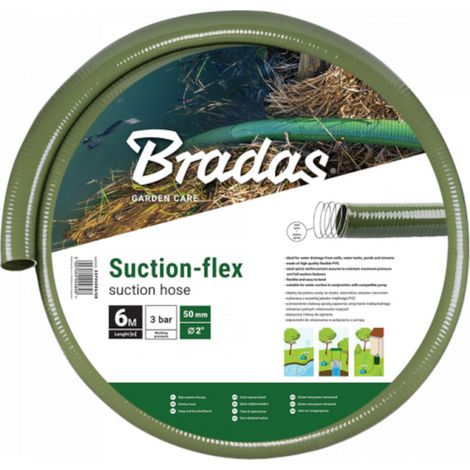 6 m Saug- und Förderschlauch mit Stahlspirale Suction-Flex 50 mm (1/3)