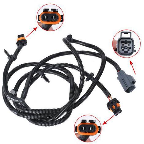 One black ABS car fog light wiring harness for Dodge Ram 2013-2020 RAM 15 (1/5)